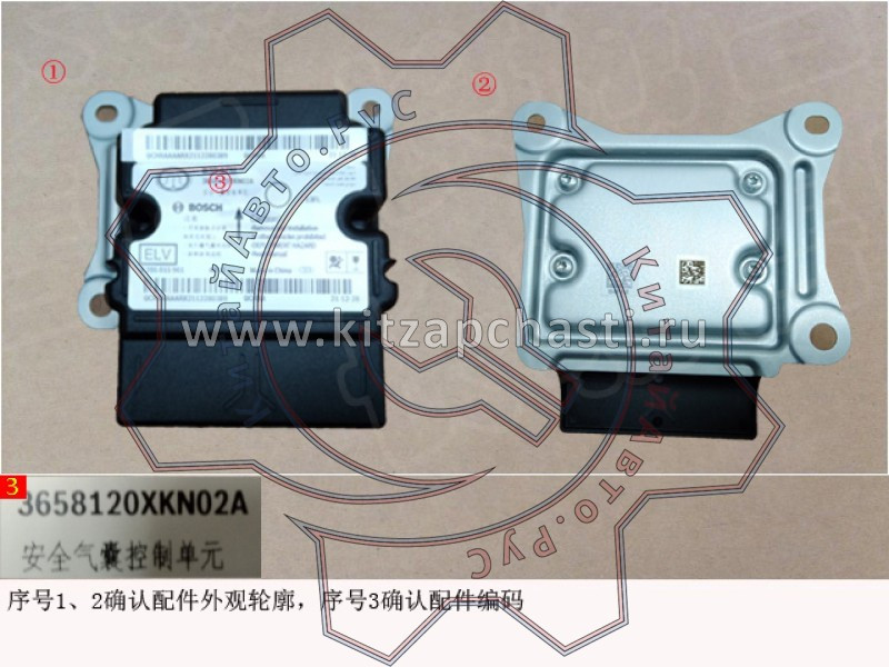 Эбу подушки безопасности HAVAL F7 2 pect 3658120XKN02A